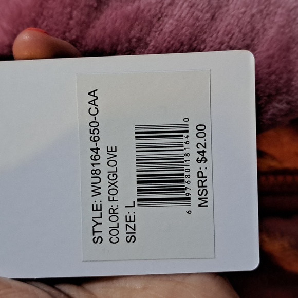 Fit Collective Pink Fuzzy Zip Up Hooded Jacket. Size Large NWT - Picture 9 of 11